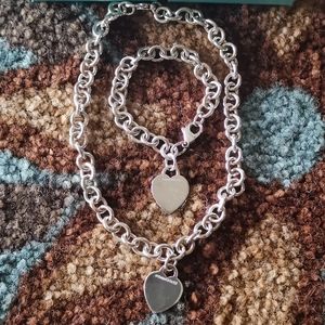 Tiffany necklace and bracelet